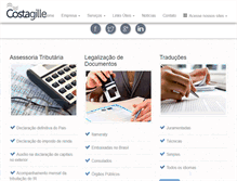 Tablet Screenshot of costagille.com